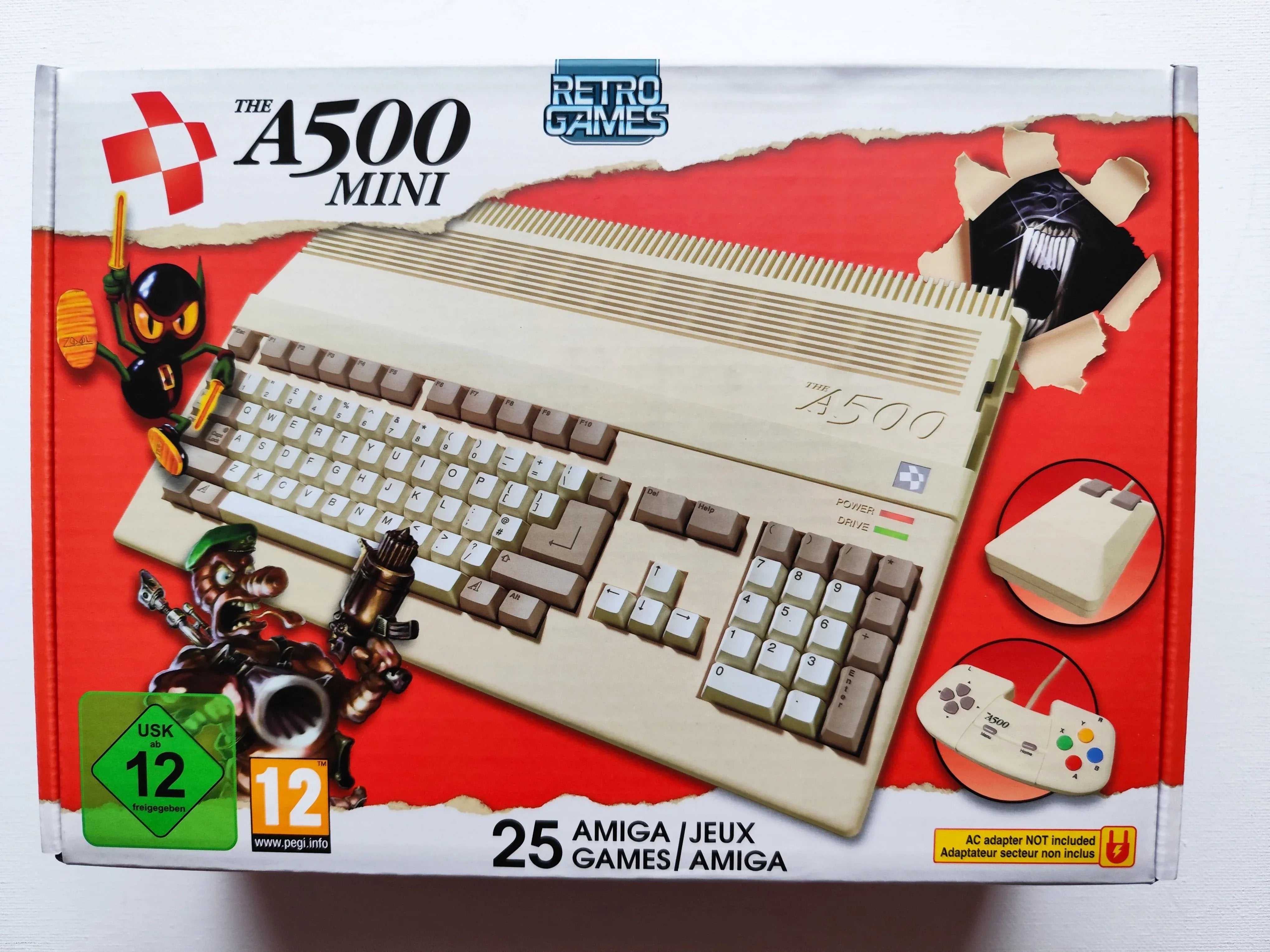 GameRaid Video Game The A500 Mini Amiga 25 classic Games
