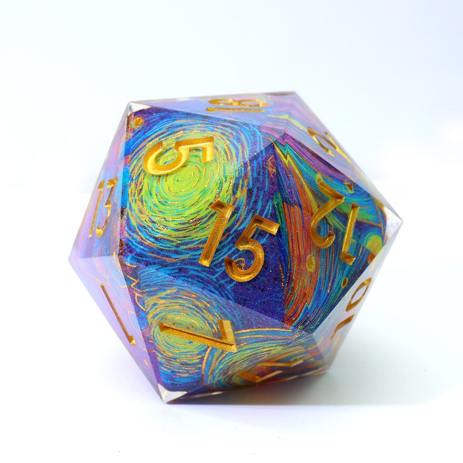Tabletop Dominion DICE Gilded Cosmos | 33mm D20 | Oversized Art Core Dice