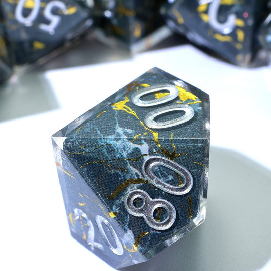 Tabletop Dominion DICE Gilded Void | Art Core Dice | 7 Piece Set