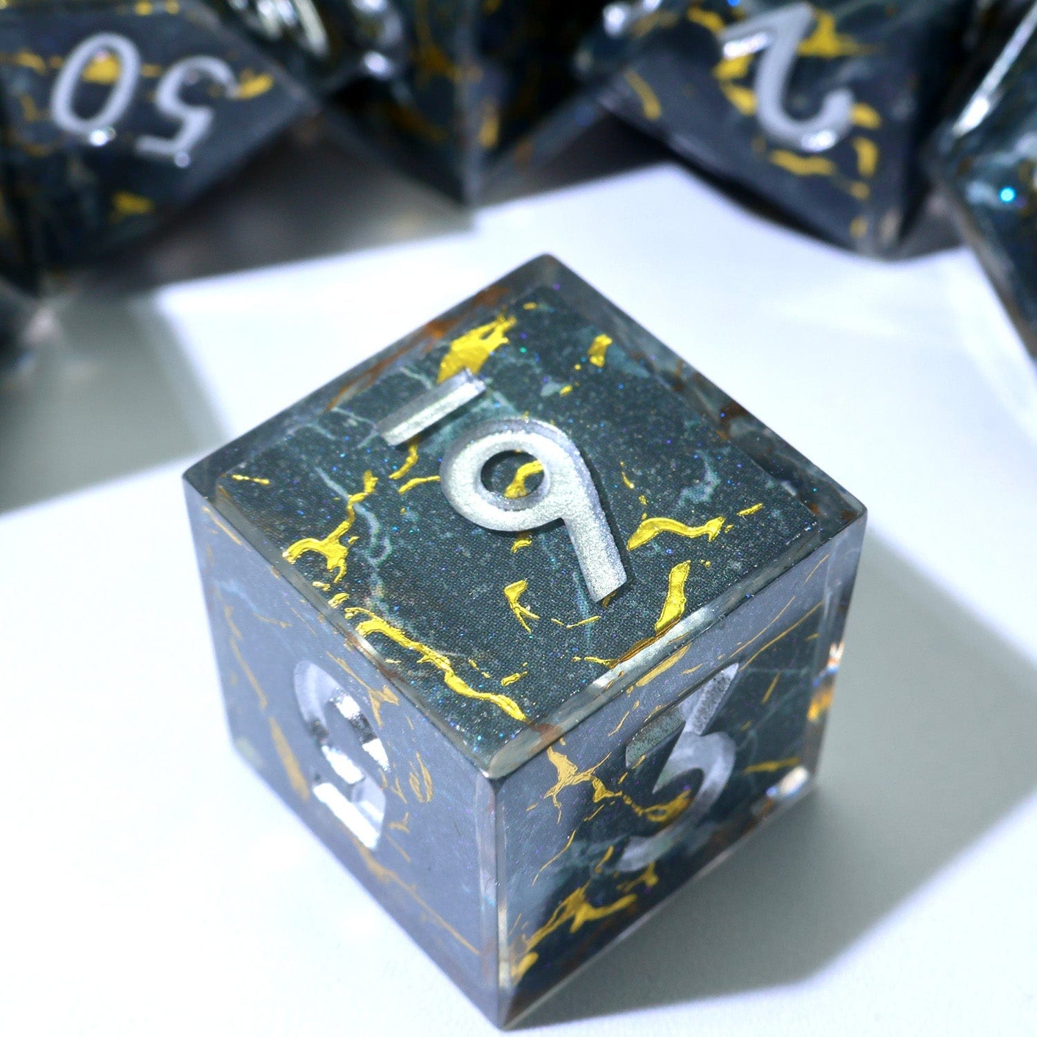 Tabletop Dominion DICE Gilded Void | Art Core Dice | 7 Piece Set