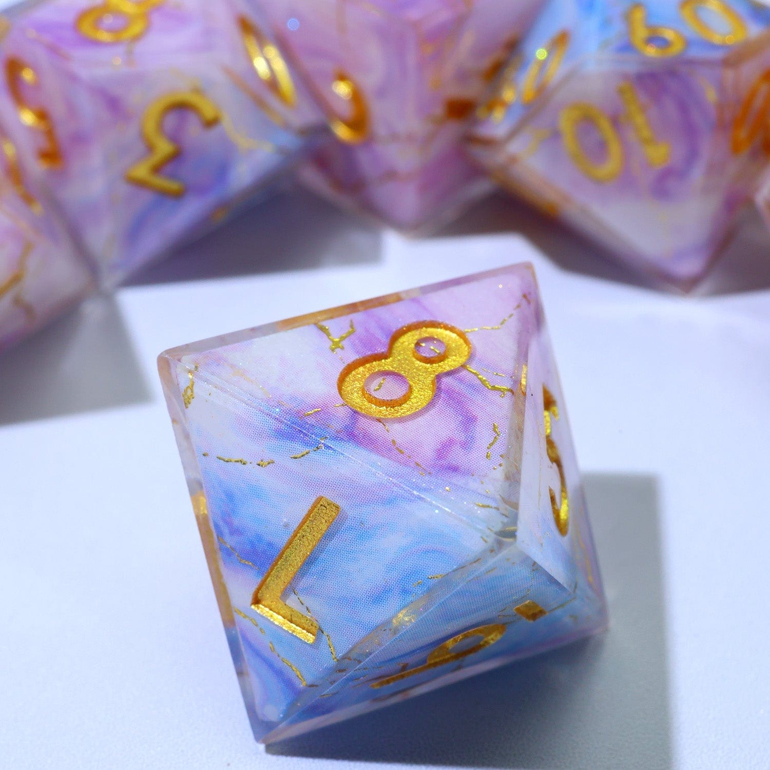 Tabletop Dominion DICE Glimmerveil | Art Core Dice | 7 Piece Set