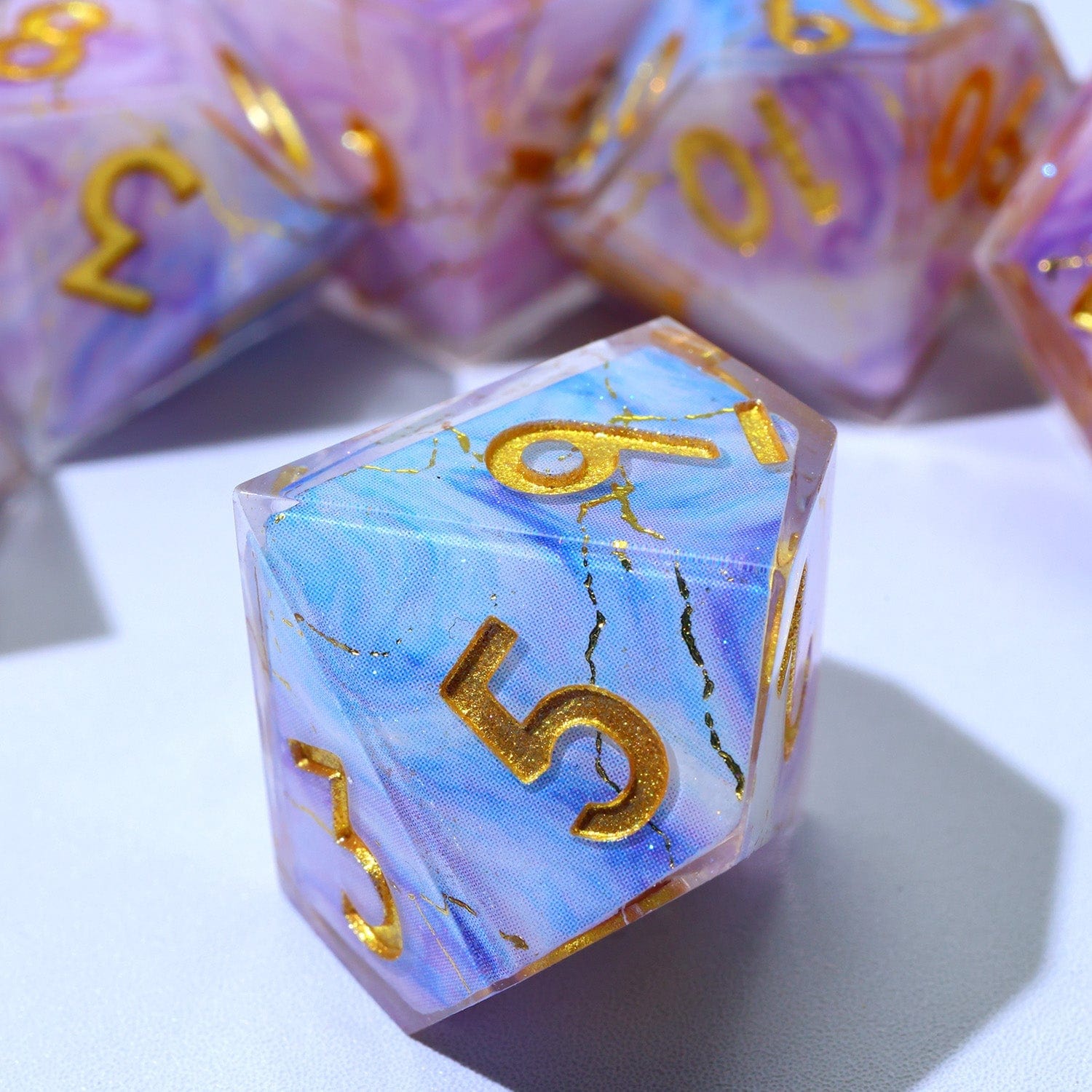 Tabletop Dominion DICE Glimmerveil | Art Core Dice | 7 Piece Set
