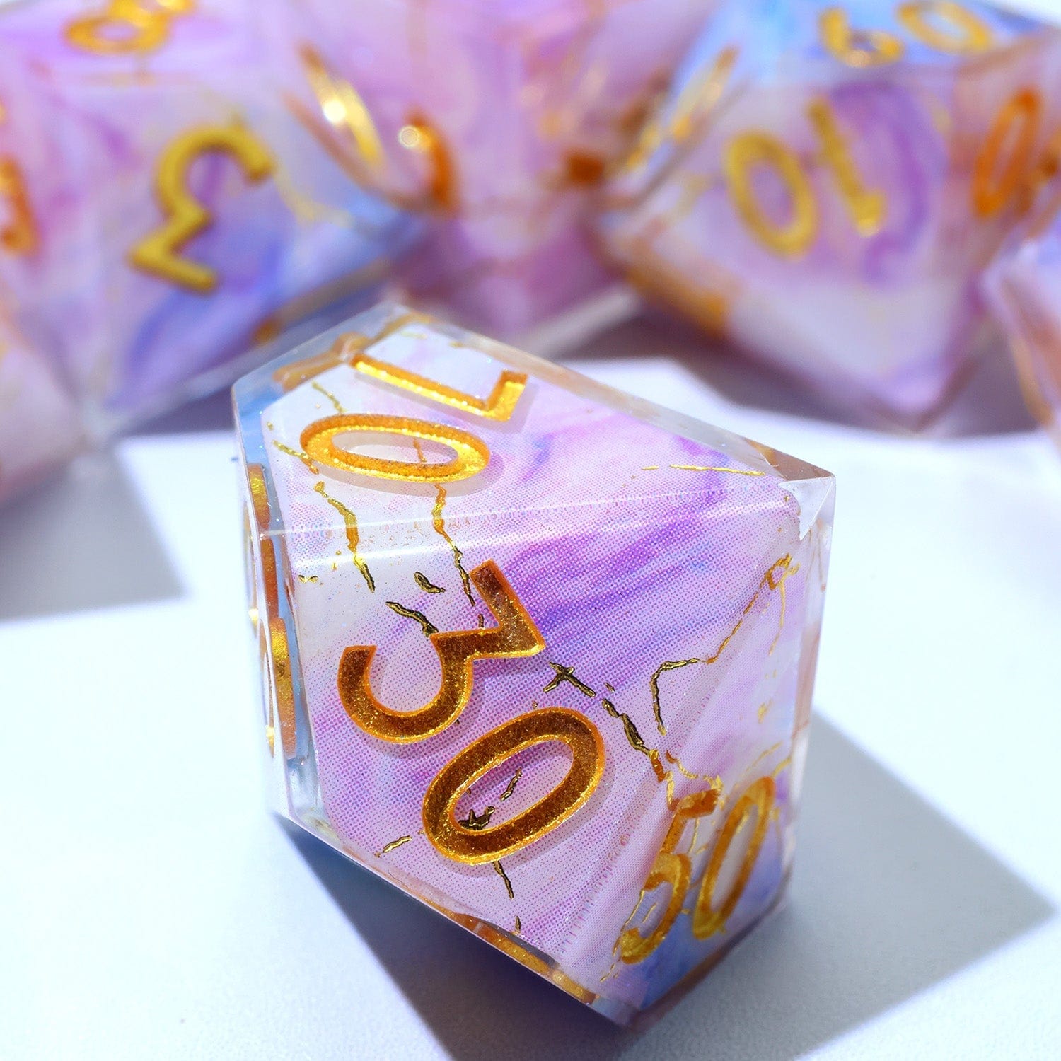 Tabletop Dominion DICE Glimmerveil | Art Core Dice | 7 Piece Set