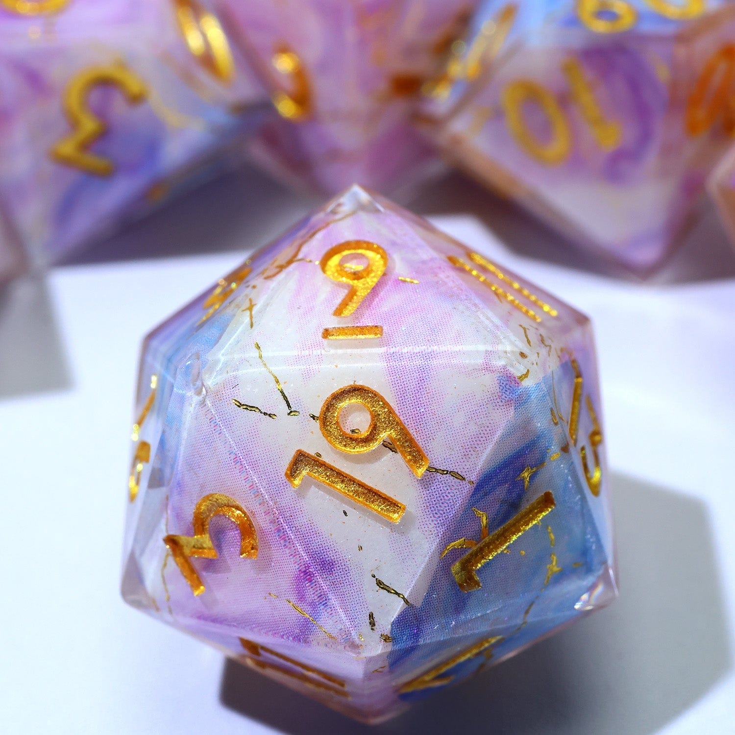 Tabletop Dominion DICE Glimmerveil | Art Core Dice | 7 Piece Set