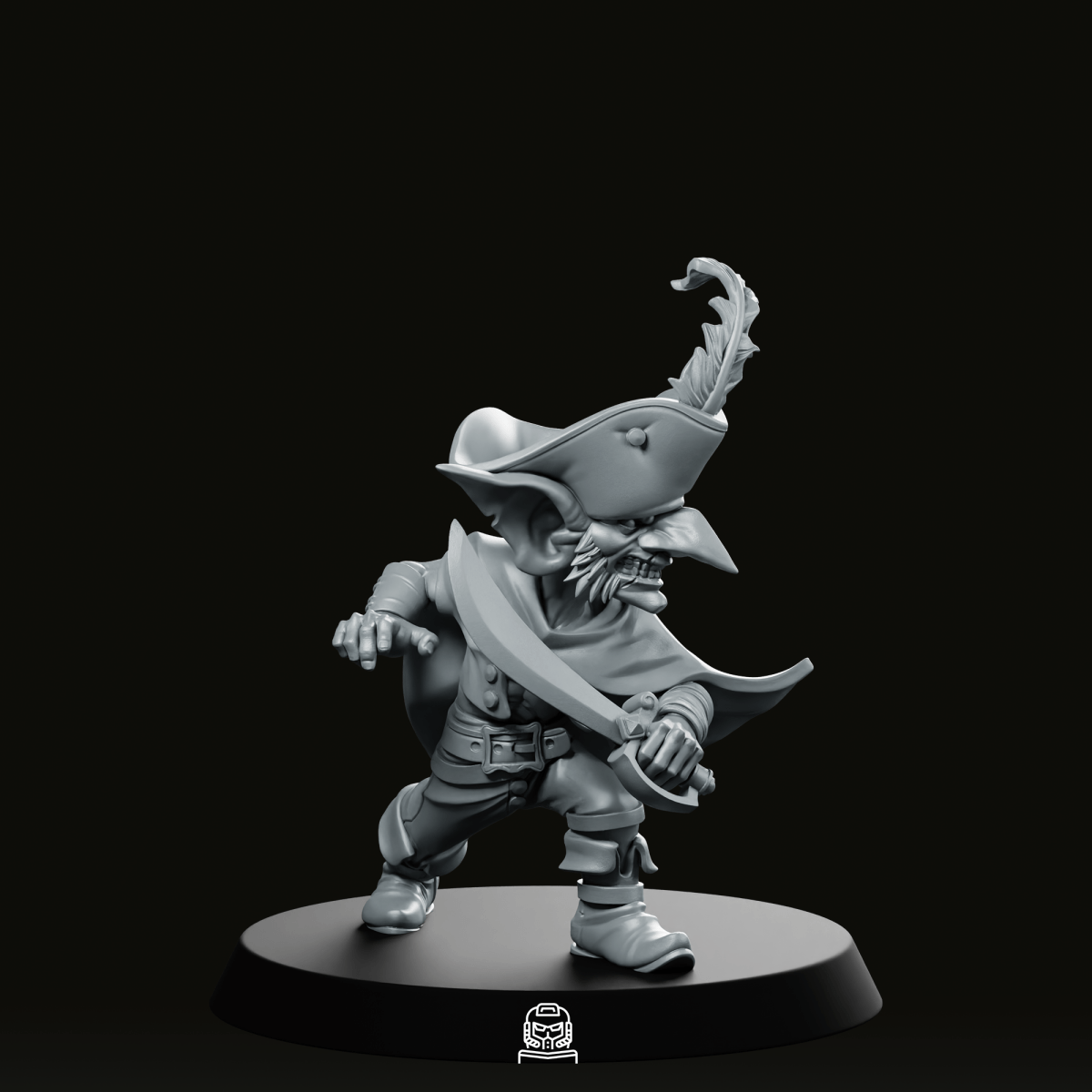 We Print Miniatures Fantasy Goblin Captain Miniature