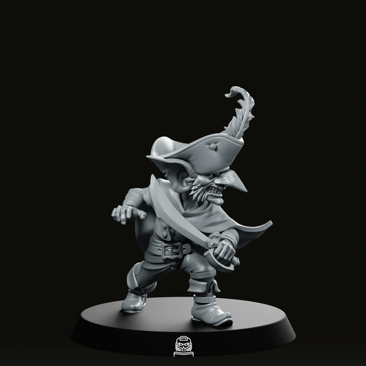We Print Miniatures Fantasy Goblin Captain Miniature