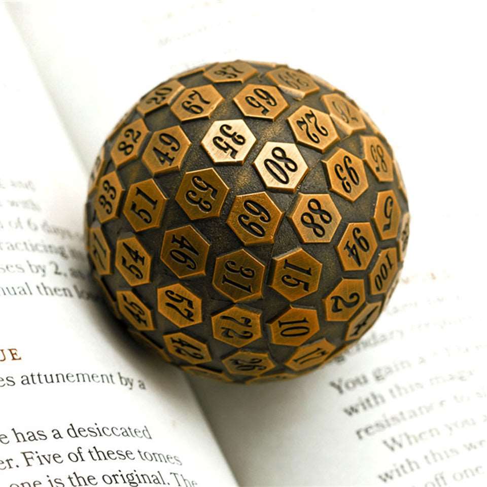 Gold Oracle | 45mm D100 | Metal - DICE