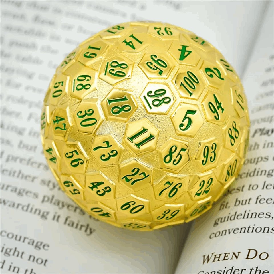 Golden Oracle | 45mm D100 | Metal - DICE