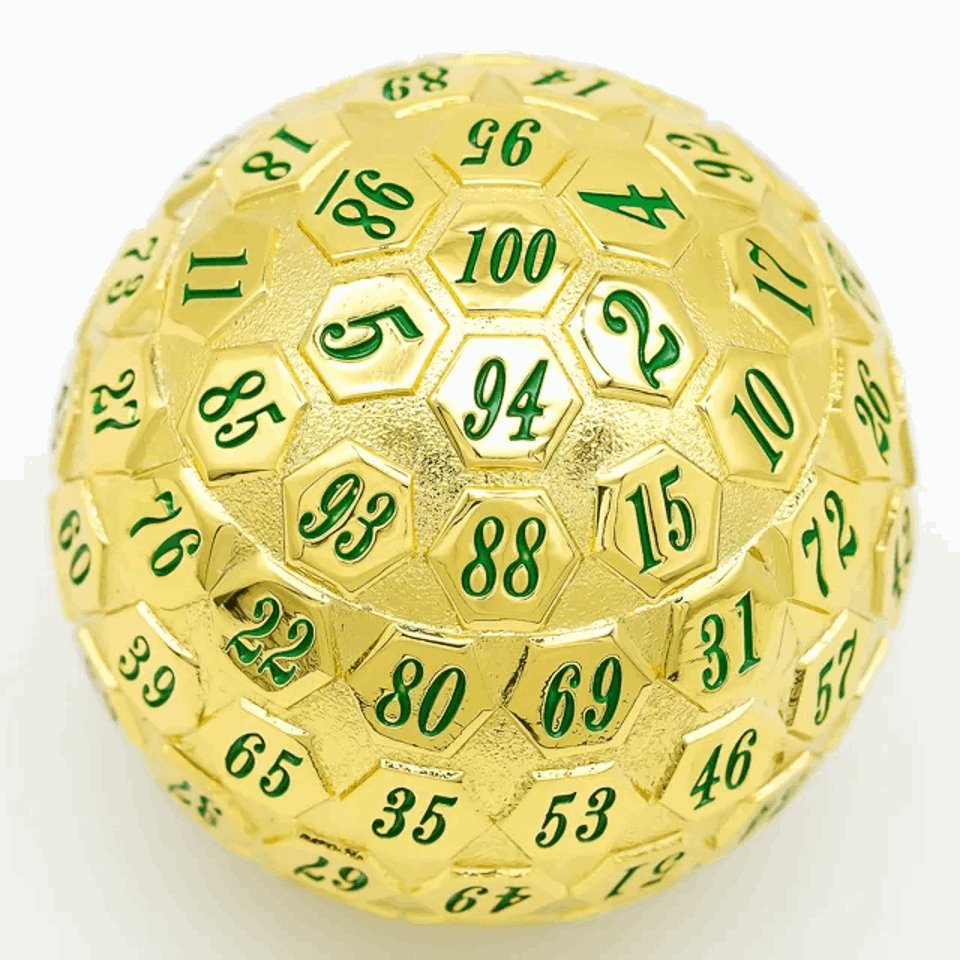 Golden Oracle | 45mm D100 | Metal - DICE