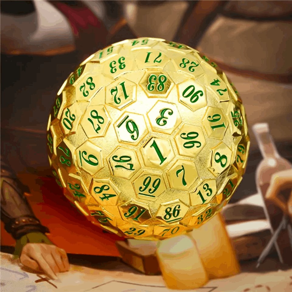 Golden Oracle | 45mm D100 | Metal - DICE