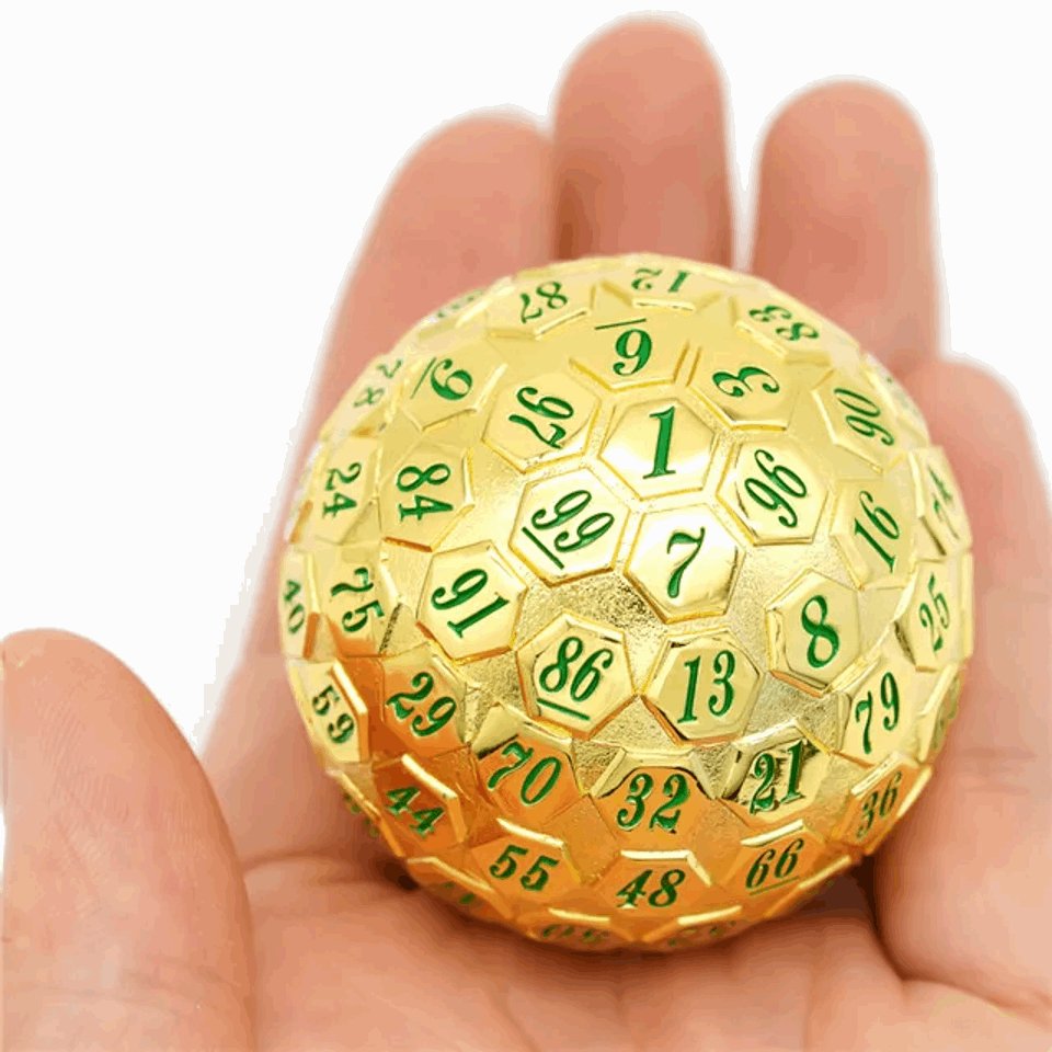 Golden Oracle | 45mm D100 | Metal - DICE
