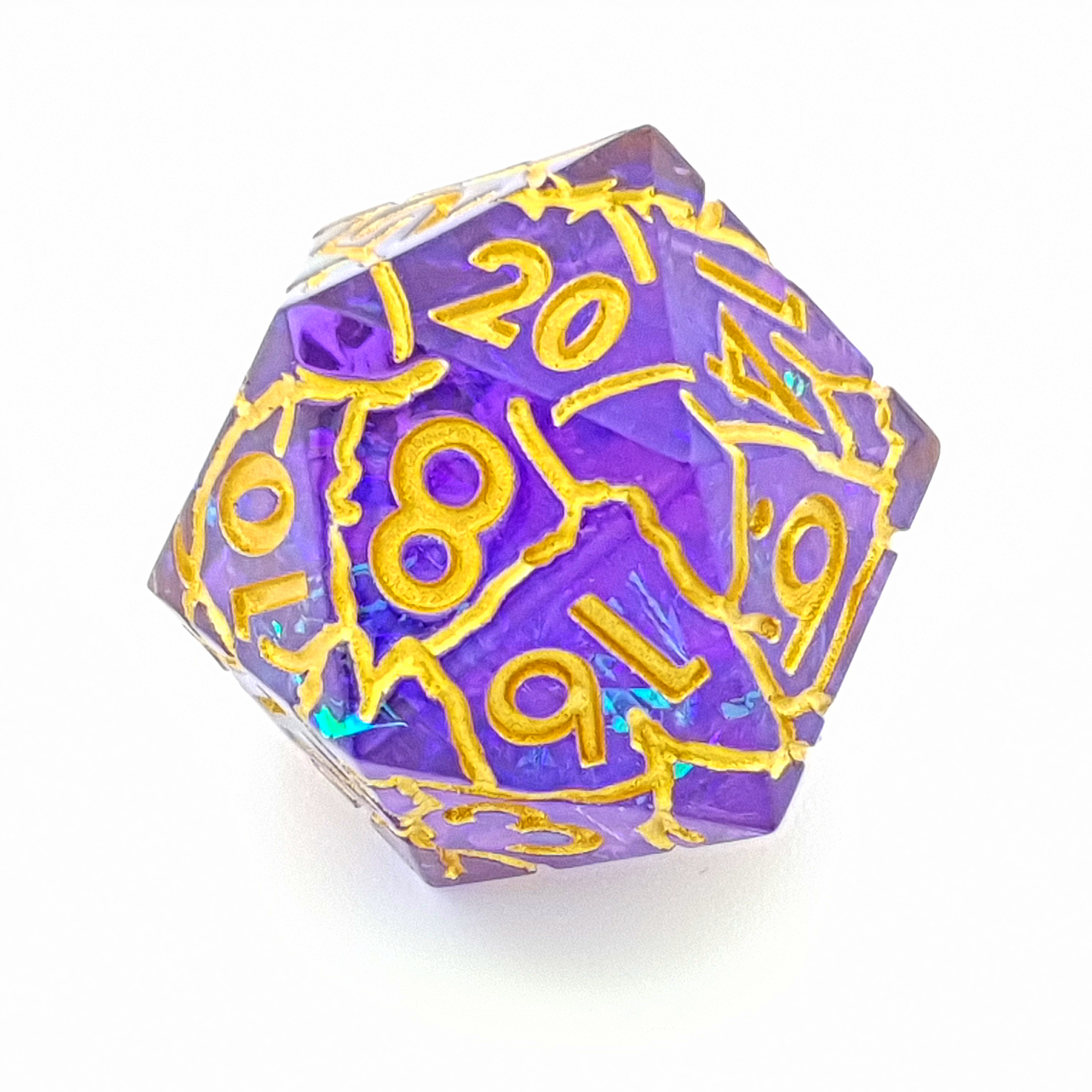 Golden Phantasm | Sharp Edge Dice | 7 Piece Set - DICE