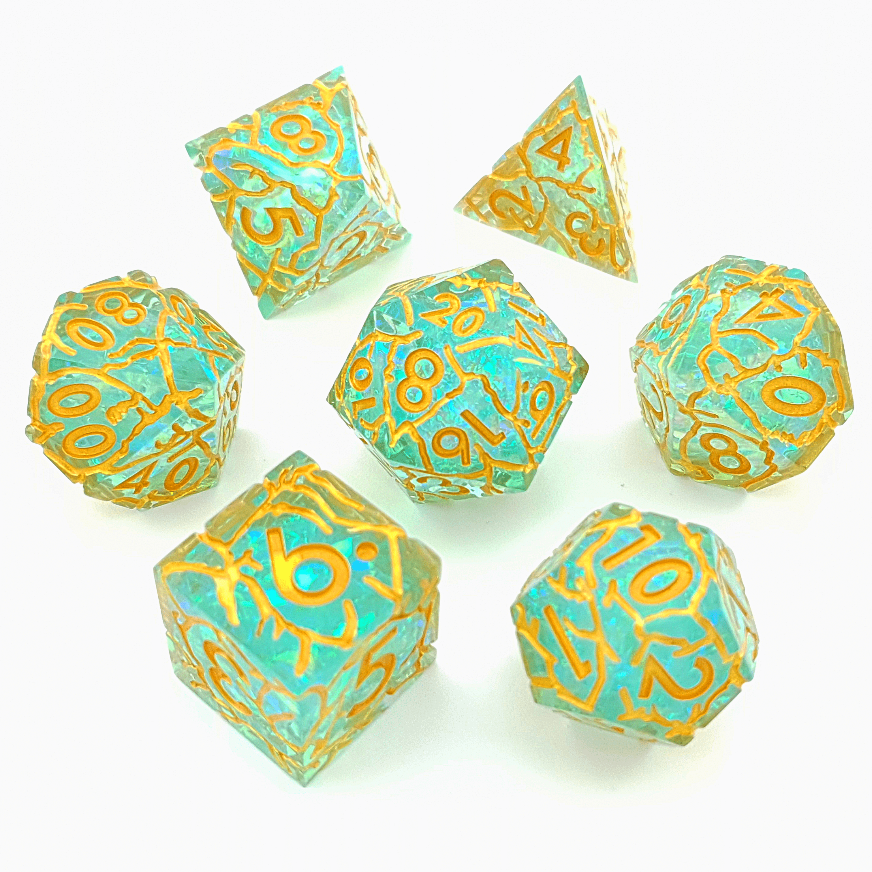 Tabletop Dominion DICE Grand Arcana | Sharp Edge Dice | 7 Piece Set