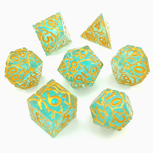 Tabletop Dominion DICE Grand Arcana | Sharp Edge Dice | 7 Piece Set