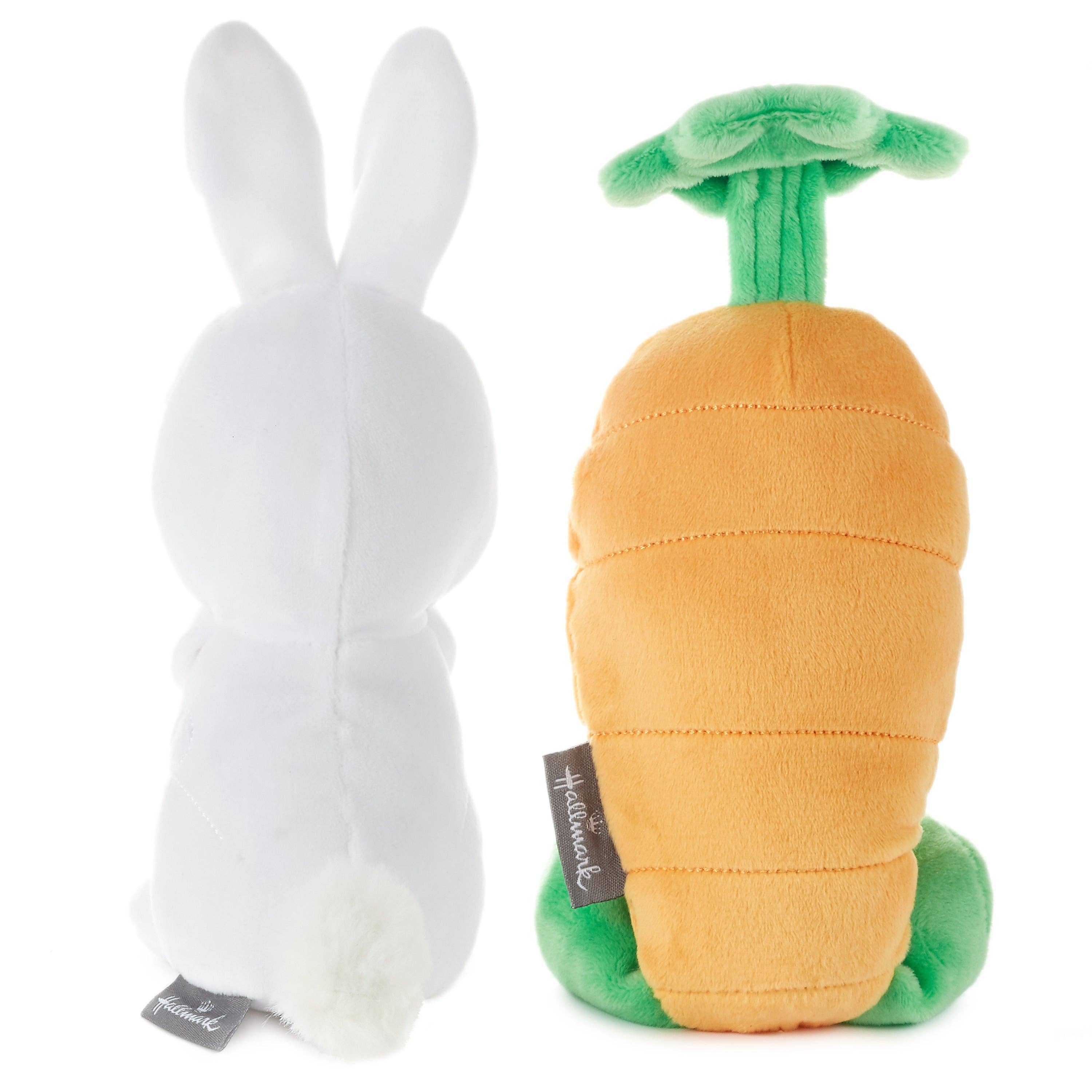 Hallmark Plushie Better Together Bunny & Carrot Magnetic Soft Toy Pair