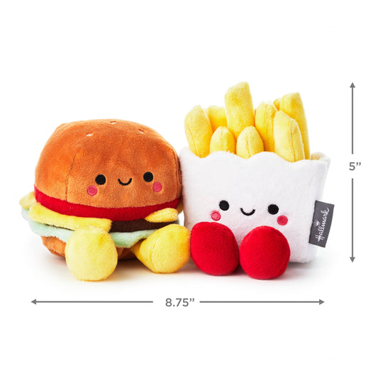 Hallmark Plushie Better Together Burger & Fries Magnetic Soft Toy Pair