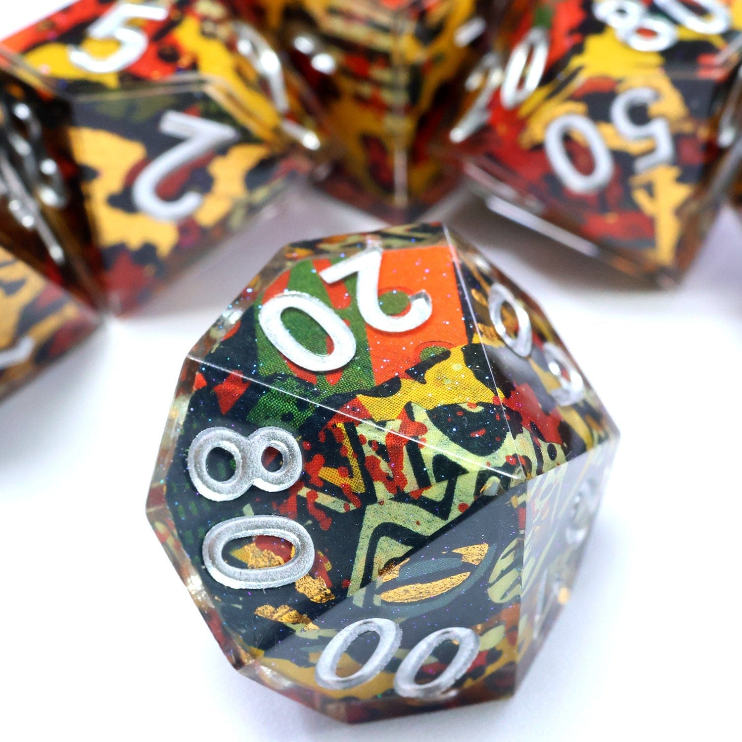 Tabletop Dominion DICE Hexbound Relic | Art Core Dice | 7 Piece Set
