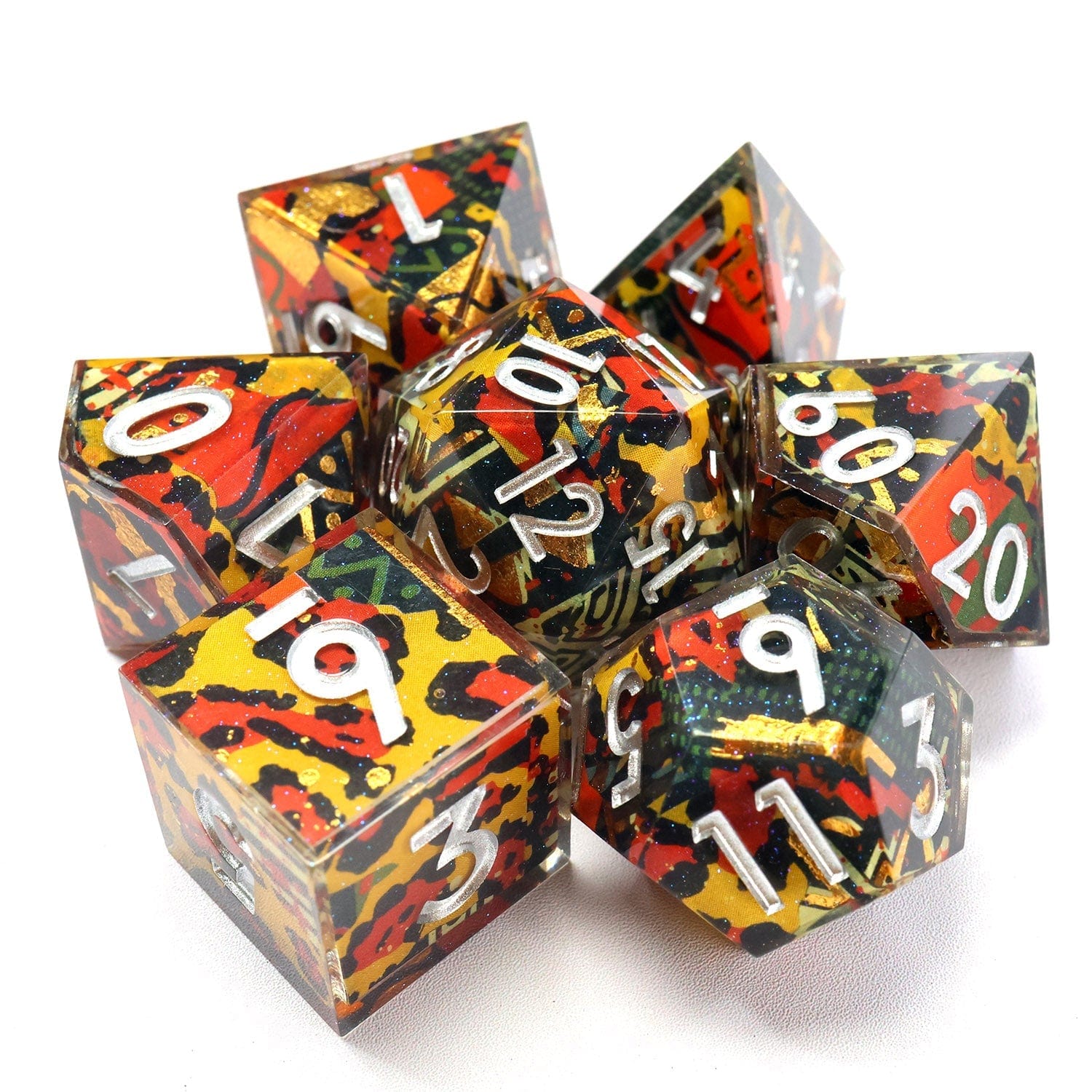 Tabletop Dominion DICE Hexbound Relic | Art Core Dice | 7 Piece Set