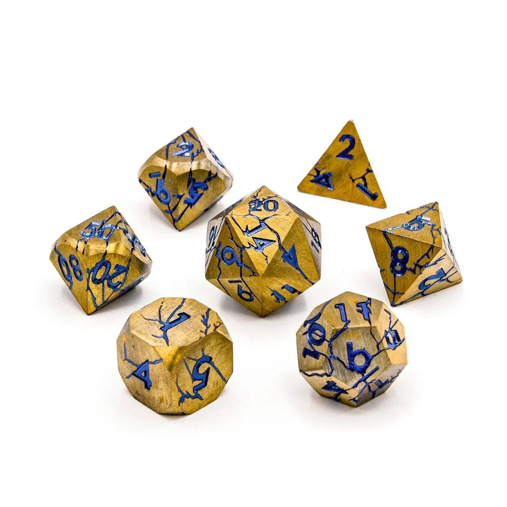 Tabletop Dominion DICE Hextech | Solid Metal | 7 Piece Set