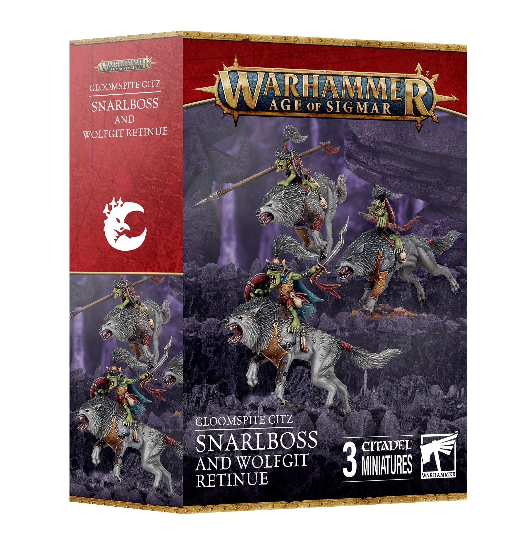 Gloomspite Gitz GLOOMSPITE GITZ:  SNARLBOSS & WOLFGIT RETINUE 5011921254422