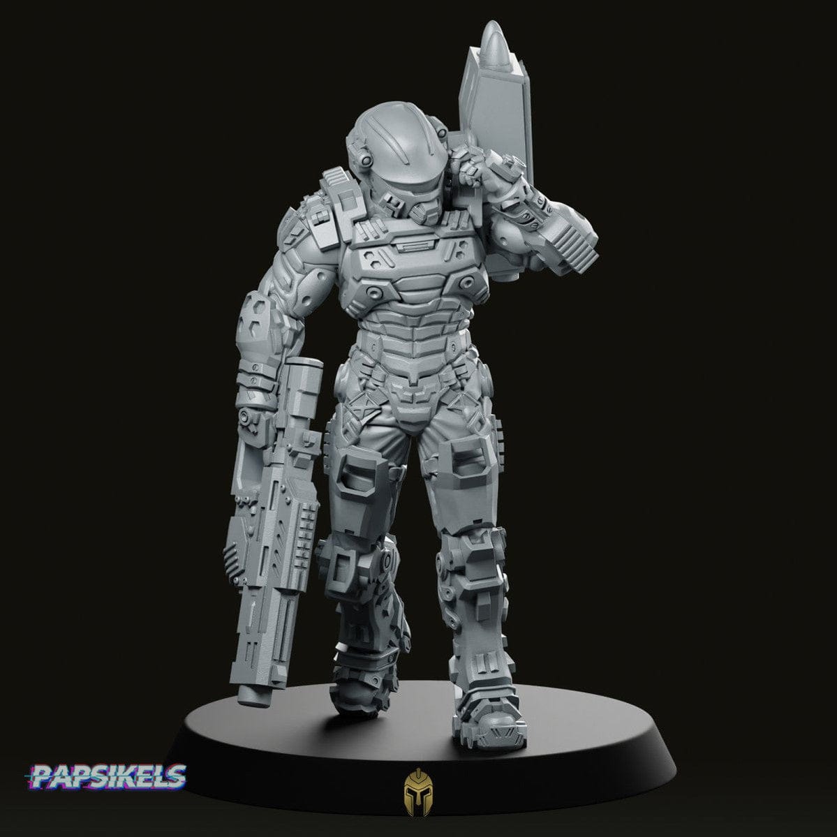 We Print Miniatures Science Fiction Human Space Military Armoured Nuker A Miniature