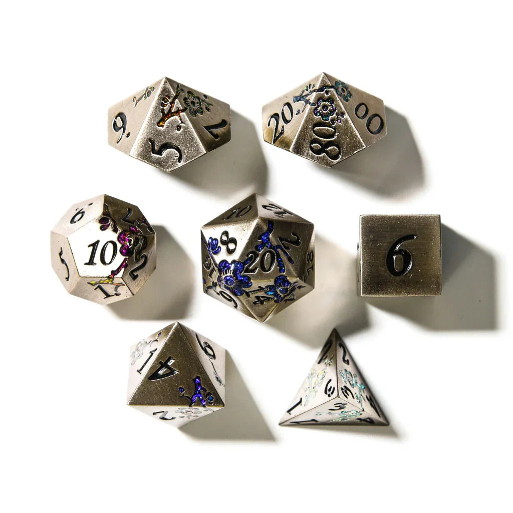Iron Blossom | Solid Metal | 7 Piece Set - DICE