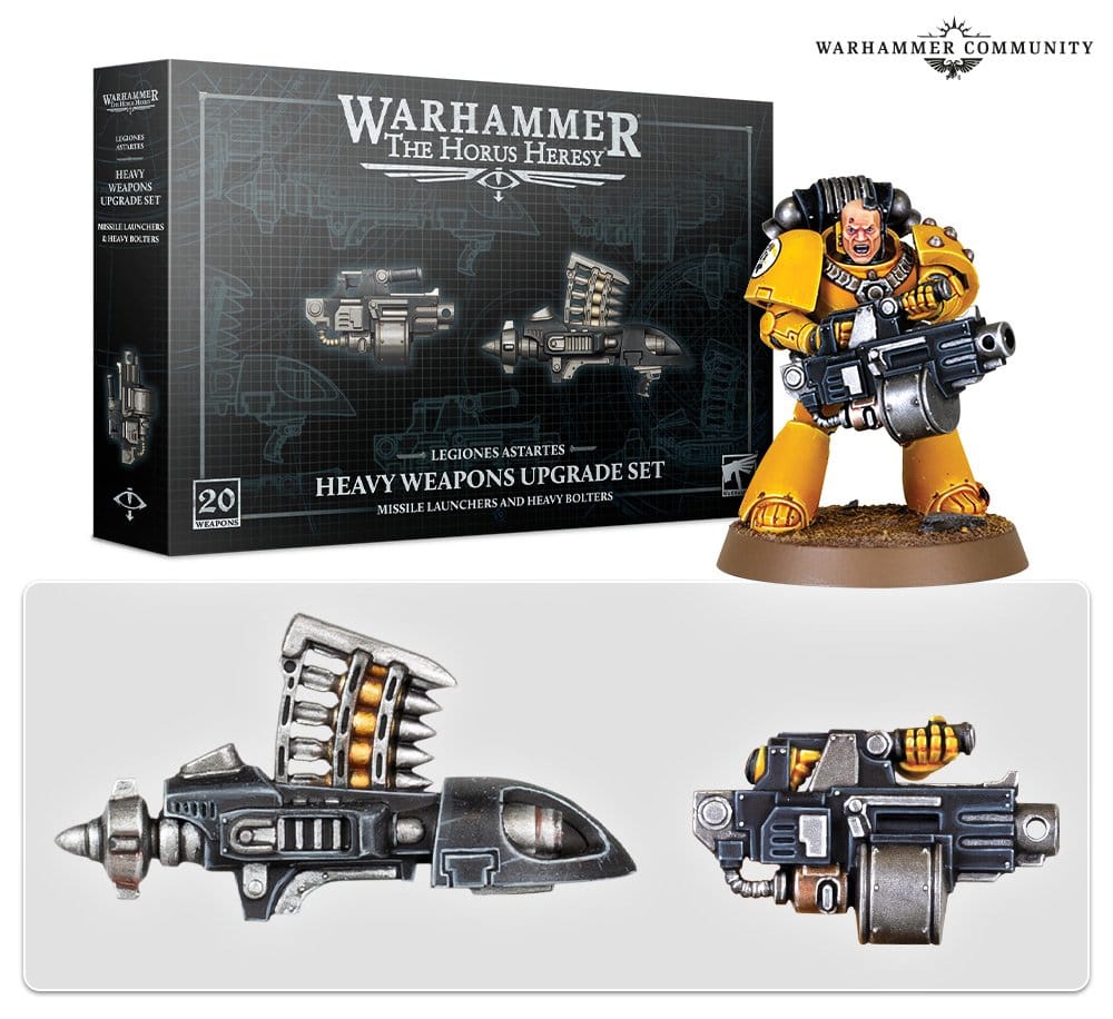 Horus Heresy LEGIONES ASTARTES: MISSILE LAUNCHERS & HEAVY BOLTERS 5011921144556