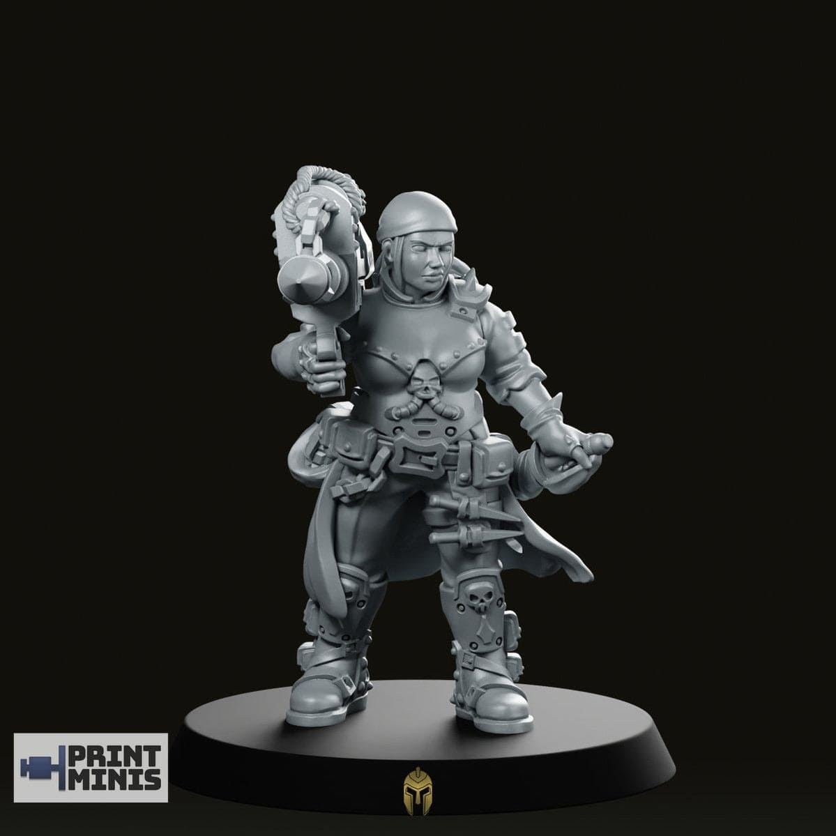 We Print Miniatures Science Fiction Jacquette Bounty Hunter Miniature