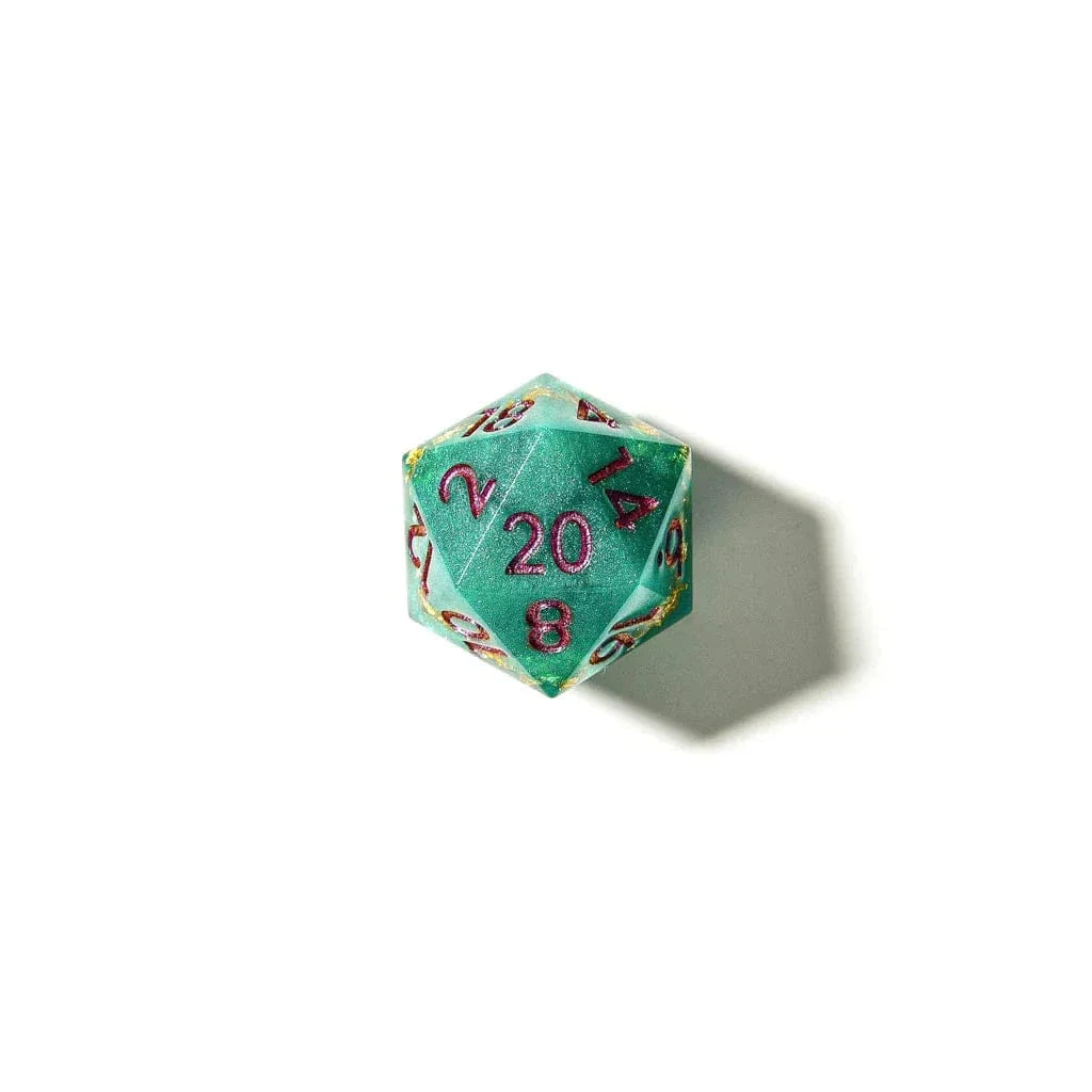 Tabletop Dominion DICE Jaded Turquoise | Sharp Edge Dice | 7 Piece Set
