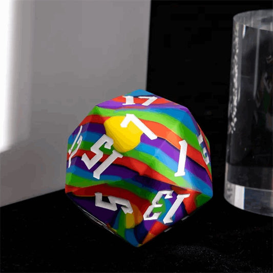 Jester’s Bounce | D20 Silicone | Rainbow - DICE