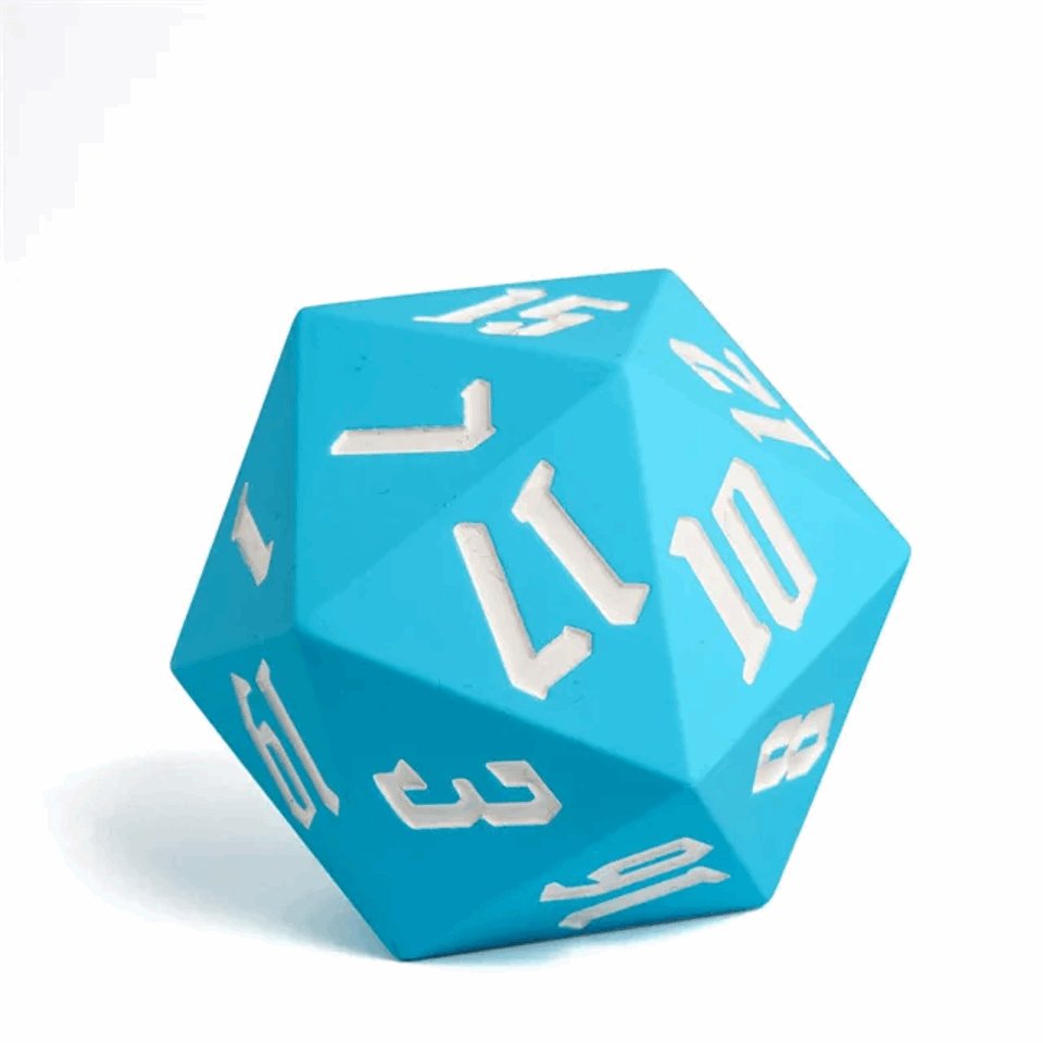 Jester’s Bounce | D20 Silicone | Sky Blue - DICE