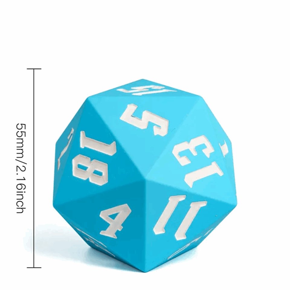 Jester’s Bounce | D20 Silicone | Sky Blue - DICE