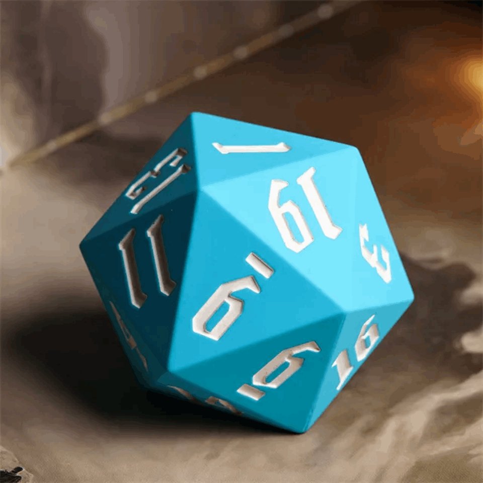 Jester’s Bounce | D20 Silicone | Sky Blue - DICE