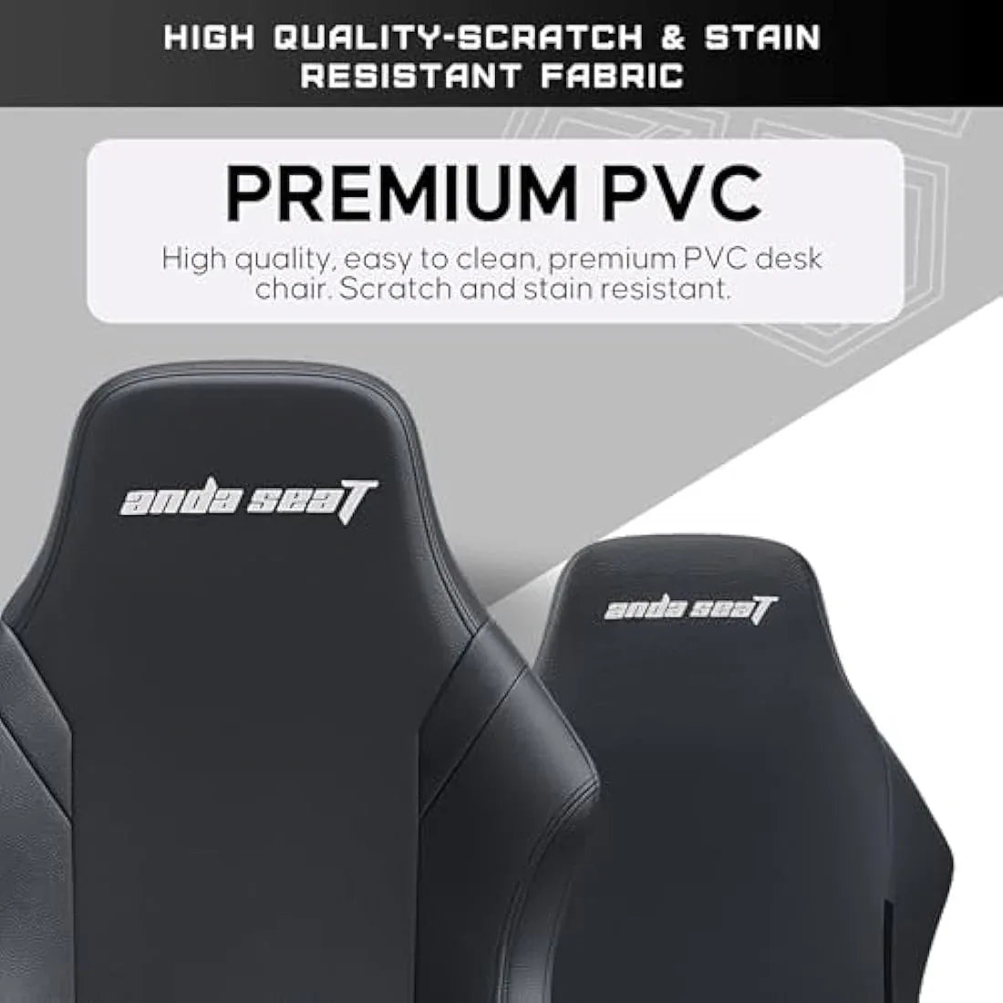 Jolof Store Desk Chairs Anda Seat Luna Large Gaming Chair for Adults - Ergonomic Reclining Video Game Chairs, PVC Leather Computer Home Office Chair, Heavy Duty Neck & Back Lumbar Support - Black Folding Recliner Seat