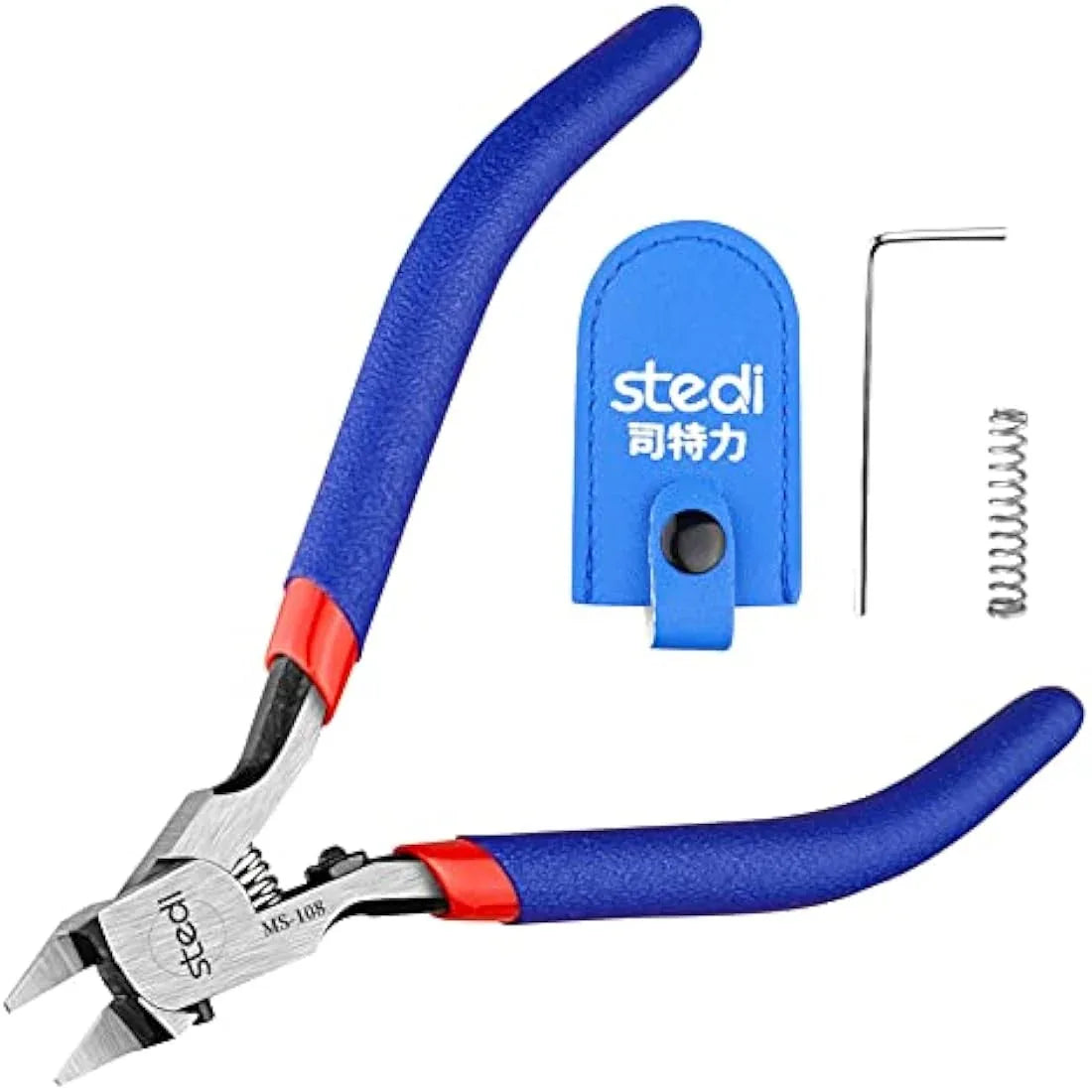 Jolof Store Model Building Tools stedi 5-inch Model Nipper, with Ultra-Thin Single-Edge and Blade Case Plastic Model Tools for Gundam Repairing Plastic Model and Fixing, Blue…