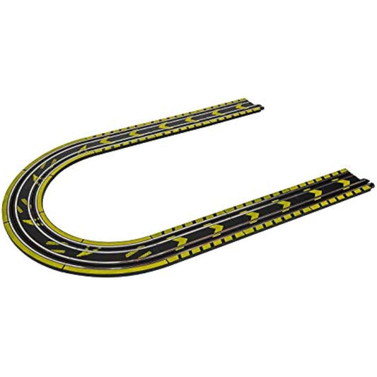 Jolof Store Race Tracks Micro Scalextric Track Extension Pack - Straights and Curves - Extend Your Layout by 148cm, Includes 6x 150mm Straights & 4x 45 Degree Curves, Micro Scalextric Accessories