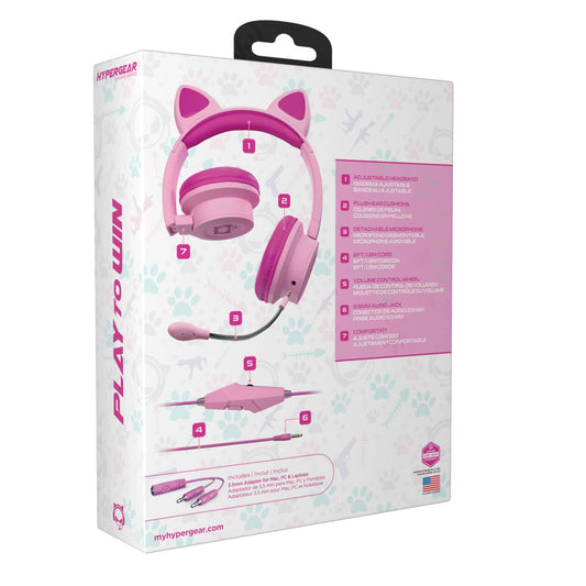 JupiterGear Home headset HyperGear Kombat Kitty Gaming Headset
