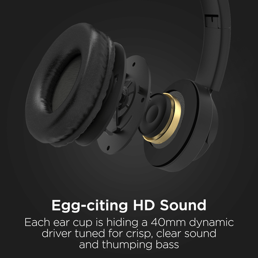 JupiterGear Home HyperGear Bunny Tracks Wireless Light-Up Headphones