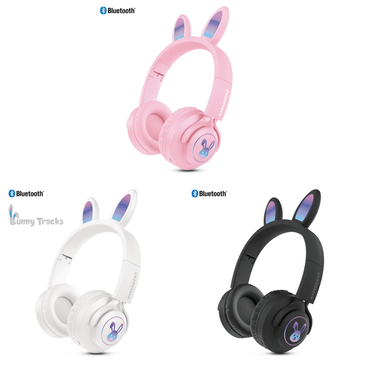 JupiterGear Home HyperGear Bunny Tracks Wireless Light-Up Headphones
