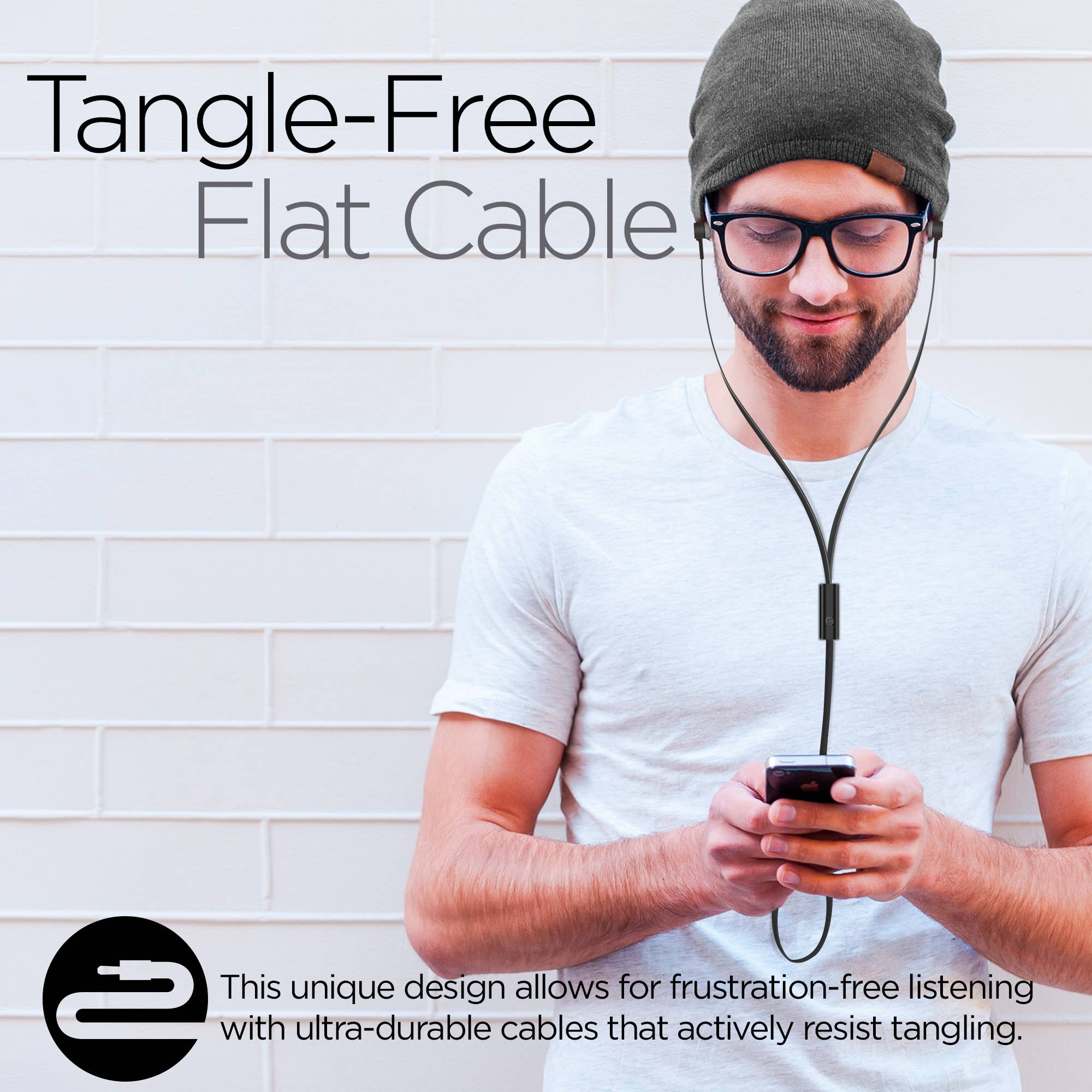 JupiterGear Home HyperGear Low Ryder Earphones with Mic 3.5mm