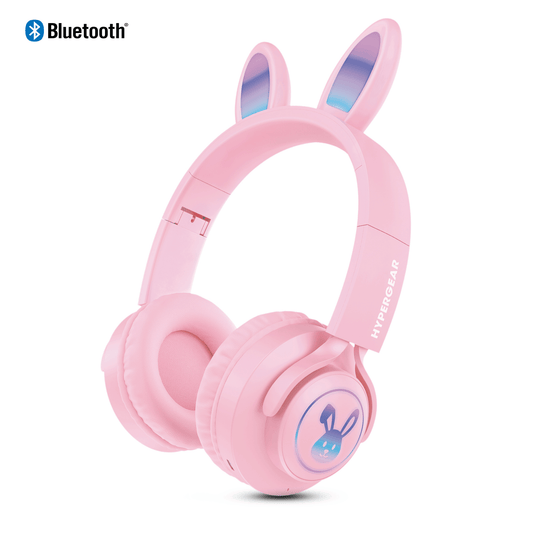 JupiterGear Home Pink HyperGear Bunny Tracks Wireless Light-Up Headphones