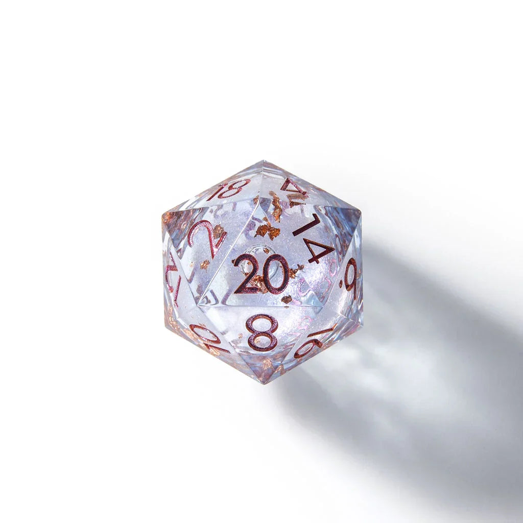 Lavender Seraph | 33mm D20 | Oversized Liquid Core - DICE