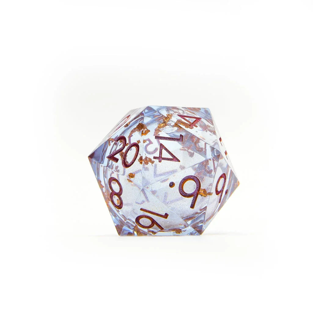 Lavender Seraph | 33mm D20 | Oversized Liquid Core - DICE