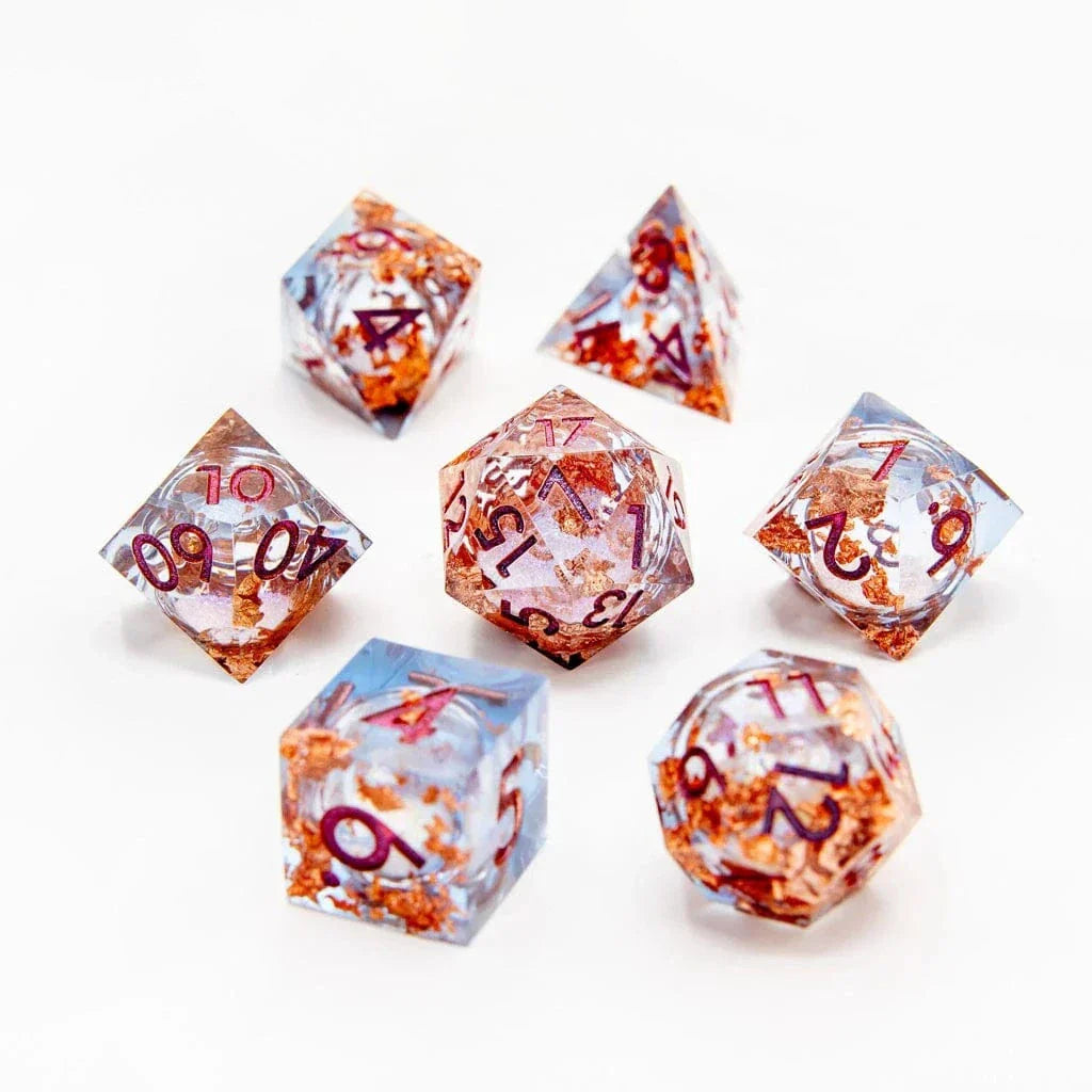 Tabletop Dominion DICE Lavender Seraph | Liquid Core | 7 Piece Set