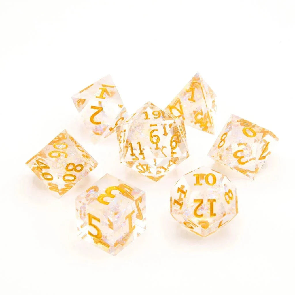 Tabletop Dominion DICE Lightbringer | Sharp Edge Dice | 7 Piece Set