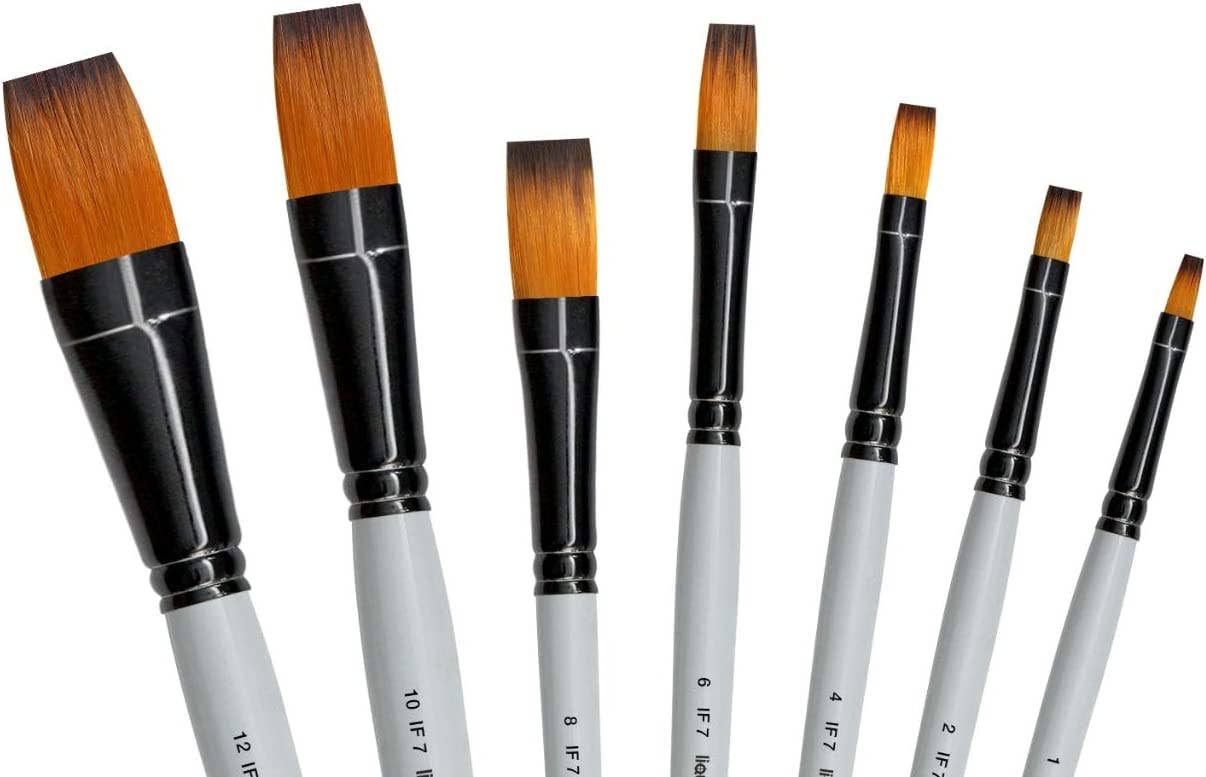 Liquidraw Paint Brushes Set Art Brushes For Acrylic, Oil & Watercolour Painting Palette Professional Artist Quality.