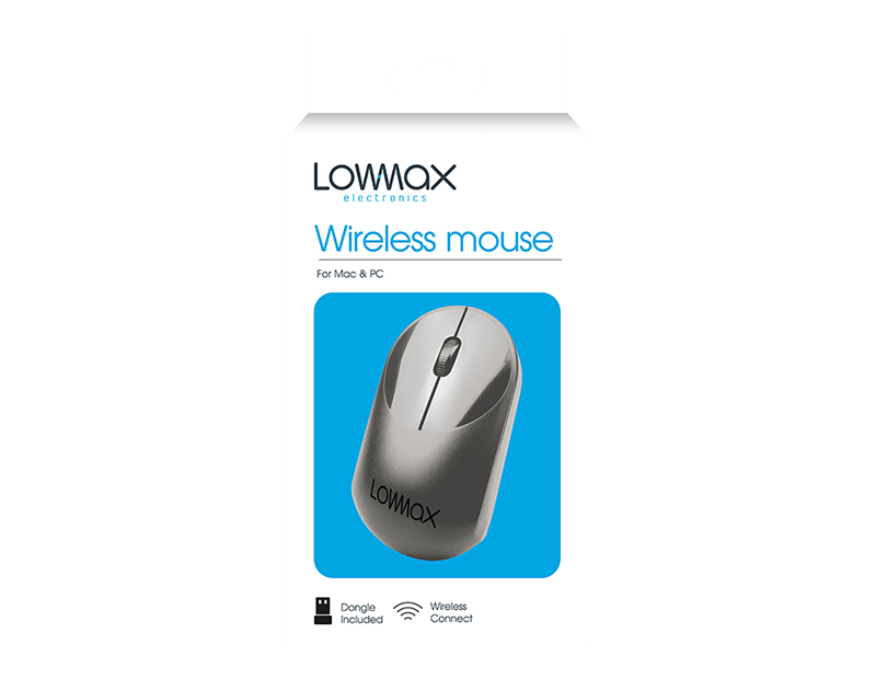 LMT-UK Mice Black Wireless Computer Mouse - 5056283865312