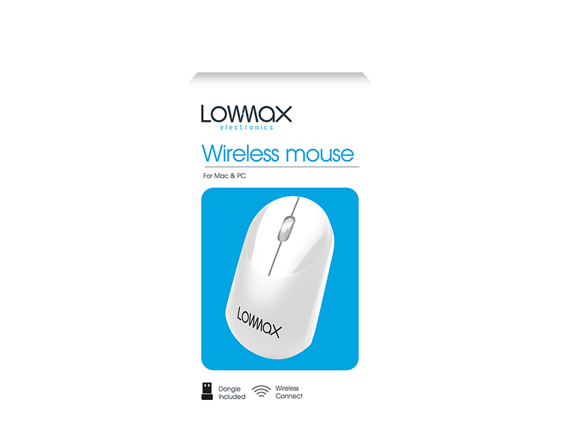 LMT-UK Mice Black Wireless Computer Mouse - 5056283865312