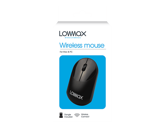 LMT-UK Mice Black Wireless Computer Mouse - 5056283865312