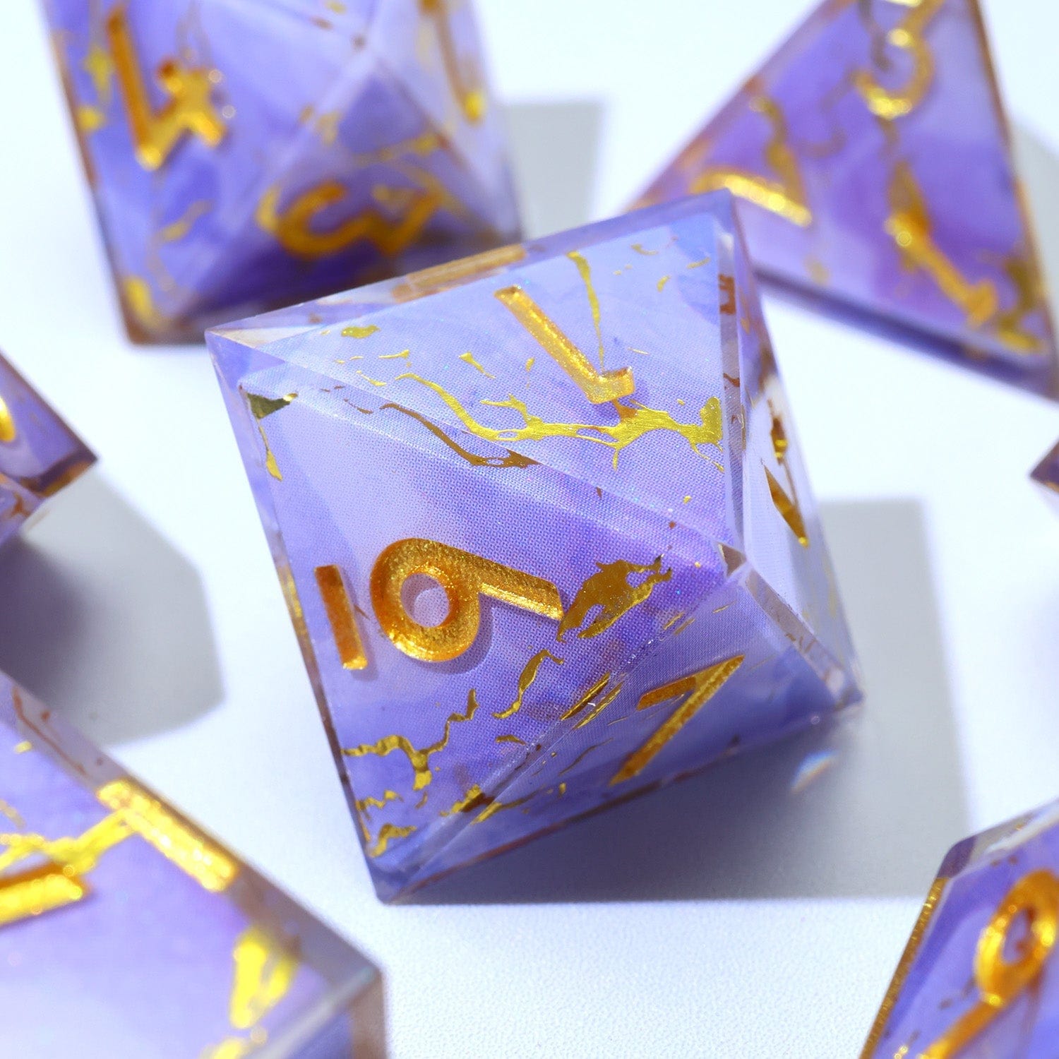 Tabletop Dominion DICE Lunari Whisper | Art Core Dice | 7 Piece Set